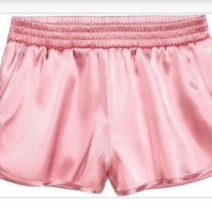 Pink Silk Shorts